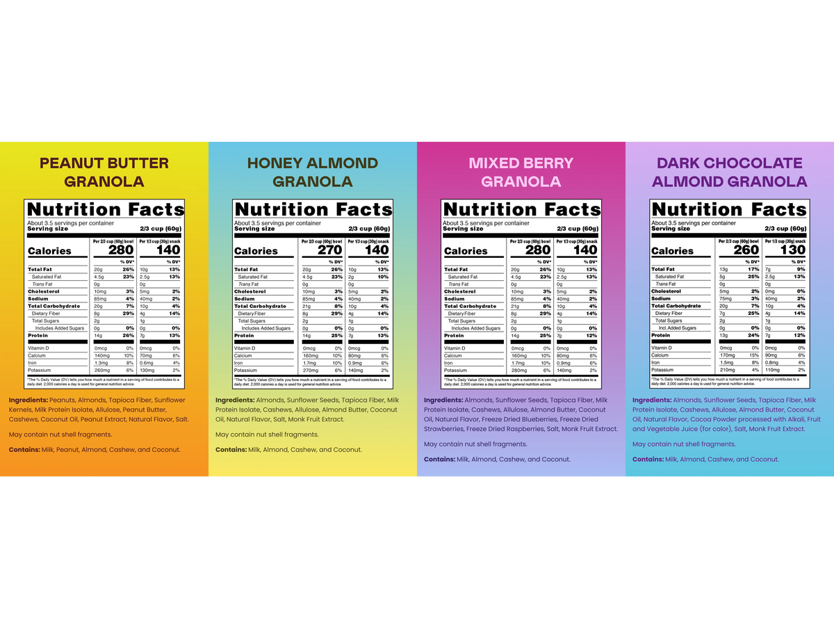 Variety 4 - 4 Bags of Granola