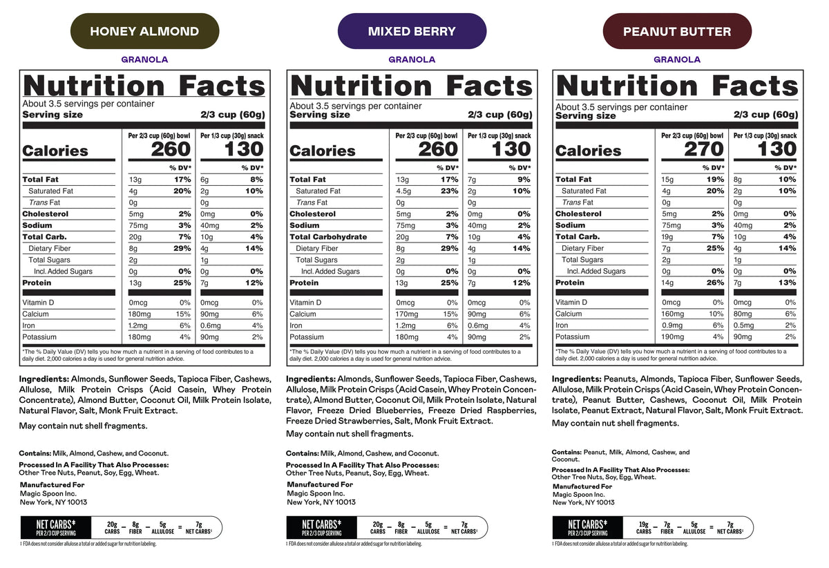Variety 6 - 6 Bags of Granola