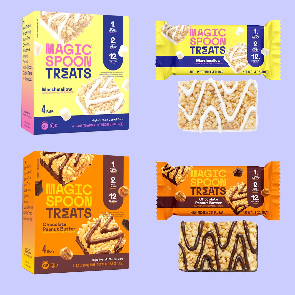 Treats Combo Pack - 16 Cereal Treats (4 Boxes)