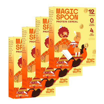 Magic Spoon Protein Cereal 1 case (4 boxes)  - Maple Waffle