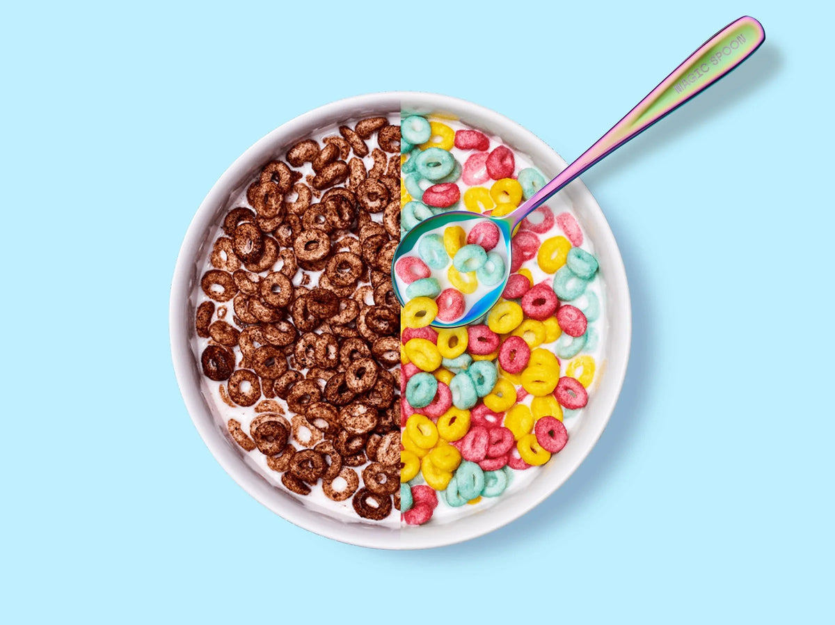 Fruity + Cocoa & Bowl and Spoon Set - 2 boxes, 1 bowl and spoon set
