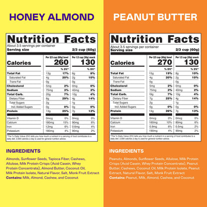 Magic Spoon Protein Granola Variety 4 Pack - Honey Almond, Dark Chocolate, Peanut Butter, Mixed Berry