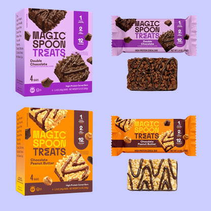 Double Chocolate + Peanut Butter Treats (4 Boxes)