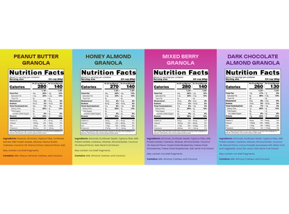 Variety 4 - 4 Bags of Granola
