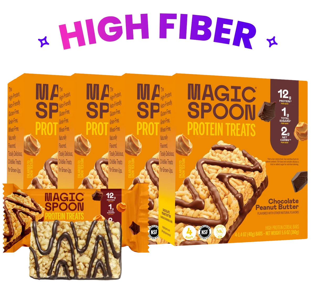 Chocolate PB  - 16 Cereal Treats (4 boxes)