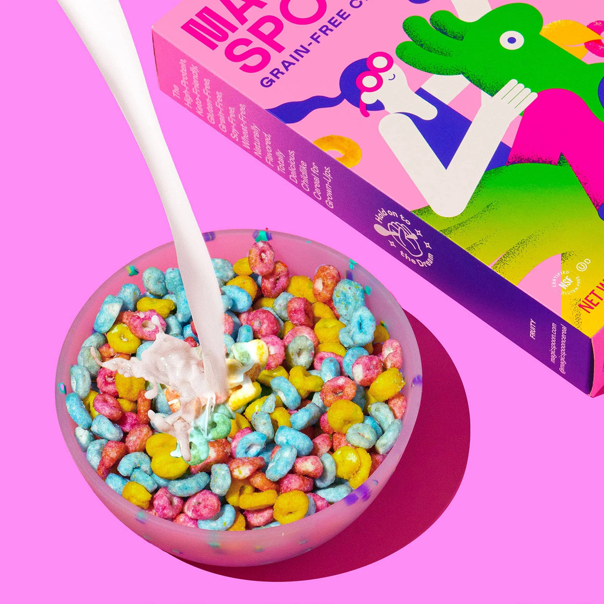 Magic Spoon Fruity 4-Pack Protein Cereal and Spoon