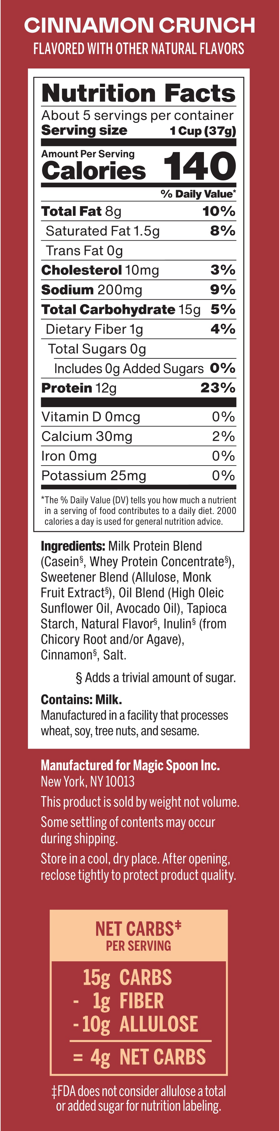 Cinnamon Crunch - 1 case (4 boxes)