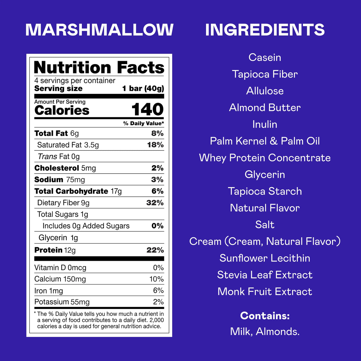 Magic Spoon Protein Treats 8 Bars (2 Boxes) - Marshmallow